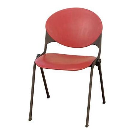 Kfi KFI Plastic Stack Chair - Burgundy 2000-P07 BURGUNDY